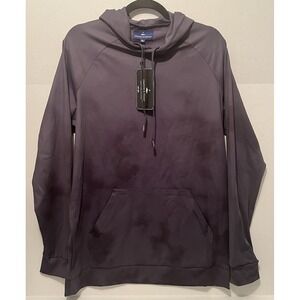 Grayson & Dunn Splotch Camo Gray Golf Hoodie Sweatshirt Pullover UPF 50+ NWT - M